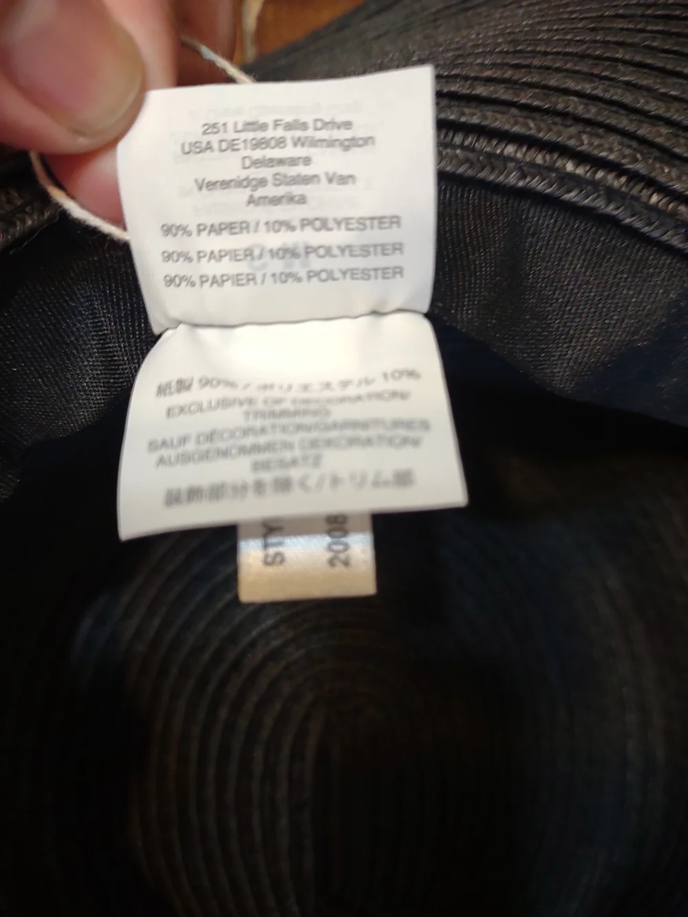 Madewell Black Boho Sun Hat
